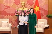 N.A. Vice Chairwoman receives UNICEF, CRC leaders